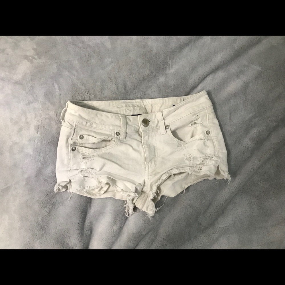 White short shorts